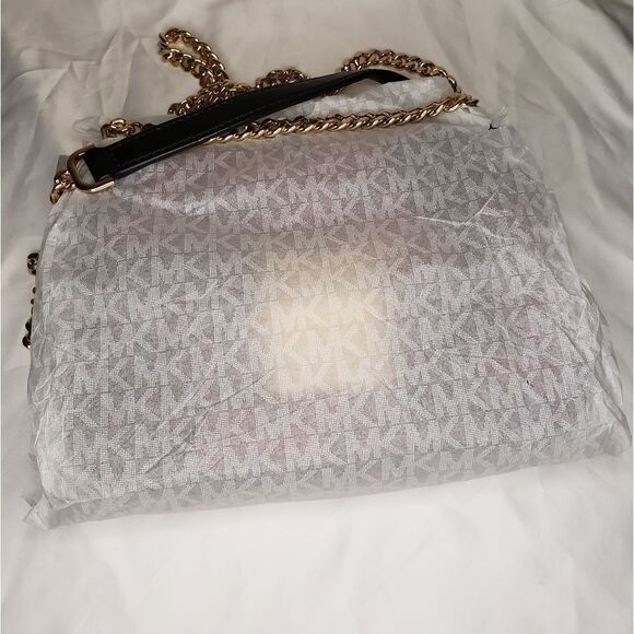 MK Burgundy Leather Lace Purse - Picture 11 of 12